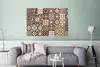 MuchoWow® Poster Retro - Muster - Braun - Abstrakt 120x80 Produktbild-Vorschau 5