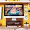 Relaxdays Monitorständer, Bildschirmerhöhung mit Fach, HBT: Produktbild-Vorschau 2