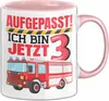 3. Geburtstag Geschenk Tasse Becher Jungs Feuerwehr Produktbild-Vorschau 1
