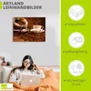 ARTland Leinwandbild Kaffeetasse und Leinensack auf Tisch Produktbild-Vorschau 3