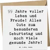 Mr. & Mrs. Panda Grußkarte Spruch 99. Geburtstag - Weiß - Produktbild-Vorschau 1