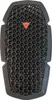 A black Dainese back protector with a honeycomb pattern and an orange logo. Náhľad obrázku produktu