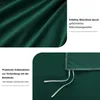 Bettwäsche-Set 4-teilig Dunkelgrün Mikrofaser 135x200cm + Produktbild-Vorschau 6