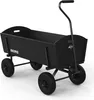 BERG Bollerwagen XL Schwarz mit Holzplatten Produktbild-Vorschau 1