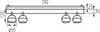 Kanlux GALOBA 35W parete e soffitto, 4x GU10, bianco, Anteprima dell’immagine prodotto 2