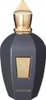 A perfume bottle with a gold cap and a gold emblem on the front. Voir les images du produit