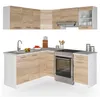 Eckküche Vicco R-Line Sonoma/Weiß 187 x 167 cm, AP Marmor, Produktbild-Vorschau 9