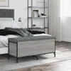 Sitzbank mit Stauraum Grau Sonoma 102x42x45 cm Produktbild-Vorschau 3