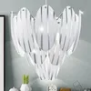 Hängeleuchte, Glas gestreift, Stahl, Chrom, 39 cm Produktbild-Vorschau 9