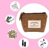 4 Stück Mini Canvas Geldbörse Damen mit Reißverschluss Produktbild-Vorschau 2