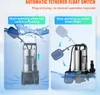 VEVOR Tauchpumpe 1100W Schmutzwasserpumpe 230V Gartenpumpe Produktbild-Vorschau 5