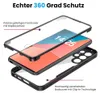 An exploded view of a phone case and phone. Produktbild-Vorschau