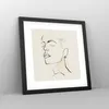 Gerahmtes Poster - Schwarzer Rahmen - Minimalismus Porträt Produktbild-Vorschau 8