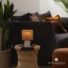 Ceramiczna lampa stołowa KOBY z plecionym kloszem, 24 cm Podgląd zdjęcia produktu 2