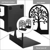 Buchstützen Metall- Anti-Rutsch Buchstütze Schwarz für Produktbild-Vorschau 3