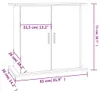 vidaXL Akvarijní stojan Sonoma dub 81 x 36 x 73 cm materiál Náhled obrázku produktu 8
