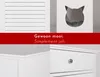 A collage of images showing details of a white furniture item, possibly a pet house or cabinet. Náhled obrázku produktu