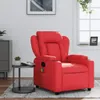A red massage chair is shown in a living room setting. Produktbild-Vorschau