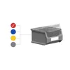 Wandleiste mit 6x Rote Sichtlagerbox 1.0 mit Abdeckung | Produktbild-Vorschau 3