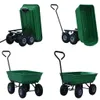 vidaXL Benne de jardin 300 kg 75 L Vert Voir les images du produit 3