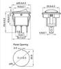 Kfz-Schalter McPower, rote LED, 12V/16A, 3-polig, Produktbild-Vorschau 2