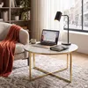 SalesFever Couchtisch 80 cm | Glasplatte foliert in Produktbild-Vorschau 5