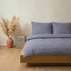 Seersucker Bettwäsche 135x200 Karo Blau Sommer Bettwäsche Produktbild-Vorschau 2