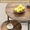 Balconera Couchtisch Rund, 2er Set Nisttisch, Stapelbarer Produktbild-Vorschau 4