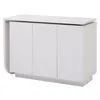 A white cabinet with three doors and arched fronts, shown from the front. Podgląd zdjęcia produktu