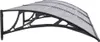 vidaXL Tettoia per porta nera e trasparente 300x75 cm in Anteprima dell’immagine prodotto 5