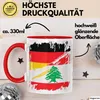 Libanon Deutschland Flagge Halb Deutscher Halb Libanese Produktbild-Vorschau 3