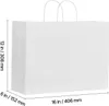 VEVOR Papier-Einkaufstüten, 100 Stück, 406 x 152 x 308 mm, Produktbild-Vorschau 8