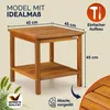 CASARIA® Beistelltisch Holz wetterfest FSC® zertifiziert 2 Produktbild-Vorschau 4