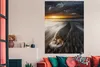 MuchoWow® Poster Sonnenuntergang - Wolken - Holz 120x180 cm Produktbild-Vorschau 3