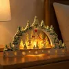 Salcar Houten kerstdorp, 3D lichtboog, 32 cm met 13 Productafbeelding-voorbeeld 10
