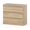 STIV Möbel | Komoda Dąb Sonoma 80x33,5x71,5 cm | 3 szuflady Podgląd zdjęcia produktu 1