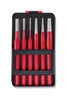 A set of punches and chisels in a black case. Produktbild-Vorschau