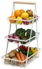 WELLHAUS 3-Etagen Obst Etagere aus Kohlenstoffstahl – Produktbild-Vorschau 3
