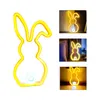 LED Hasen Lampe, Niedliches Kaninchen Neon Lichtschild, Produktbild-Vorschau 1