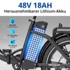 HITWAY BK6SPRO E Bike,Elektrofahrrad Faltbares,All-Terrain Produktbild-Vorschau 4