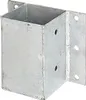 A galvanized metal post anchor bracket. Produktbild-Vorschau