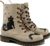 Damenschuhe Goby Schnürstiefeletten mit Katzen MAT102 36 Produktbild-Vorschau 1