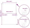 vidaXL Duschrollo 160x240 cm Stoffbreite 156 cm Produktbild-Vorschau 7