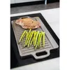 Obojstranná liatinová grilovacia doska - 45 cm x 23 cm - Náhľad obrázku produktu 3
