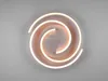 A modern LED ceiling light with a spiral design. Anteprima dell’immagine prodotto