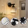 ZMH Wandleuchte Kristall Wandlampe Innen Wandbeleuchtung Produktbild-Vorschau 3