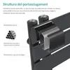 EMKE Asciugamano Asimmetria elettrica Radiatore da bagno Anteprima dell’immagine prodotto 2