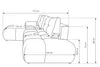 AX LIVING Ecksofa mit Schlaffunktion Beige – Hosio 288cm Produktbild-Vorschau 7