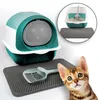 LINUMA® Katzenklo mit Deckel abnehmbar - Katzen Klo mit Produktbild-Vorschau 1