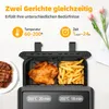 Heißluftfritteuse 9L-905 Doppelkammer Airfryer 2000W mit Produktbild-Vorschau 14